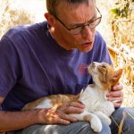 Syros Cats Volunteer with a Cat